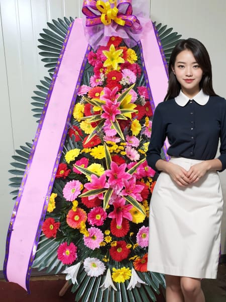 동서울 웨딩컨벤션 3단화환 기본형